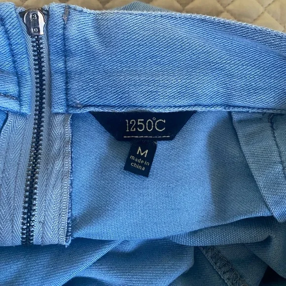 Blue Lace-Up Skirt denim look - Picture 3 of 3